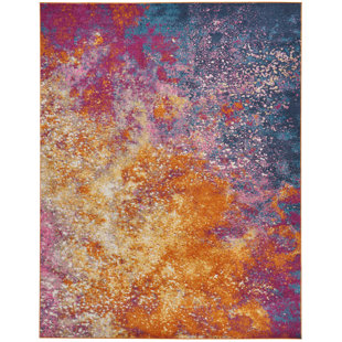Modern Kids Rugs Allmodern Shortwood Pink Yellow Indoor Area Rug
