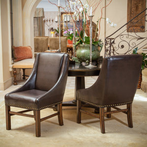 genuine leather kitchen & dining chairs you'll love | wayfair genuine leather kitchen & dining chairs you'll love | wayfair