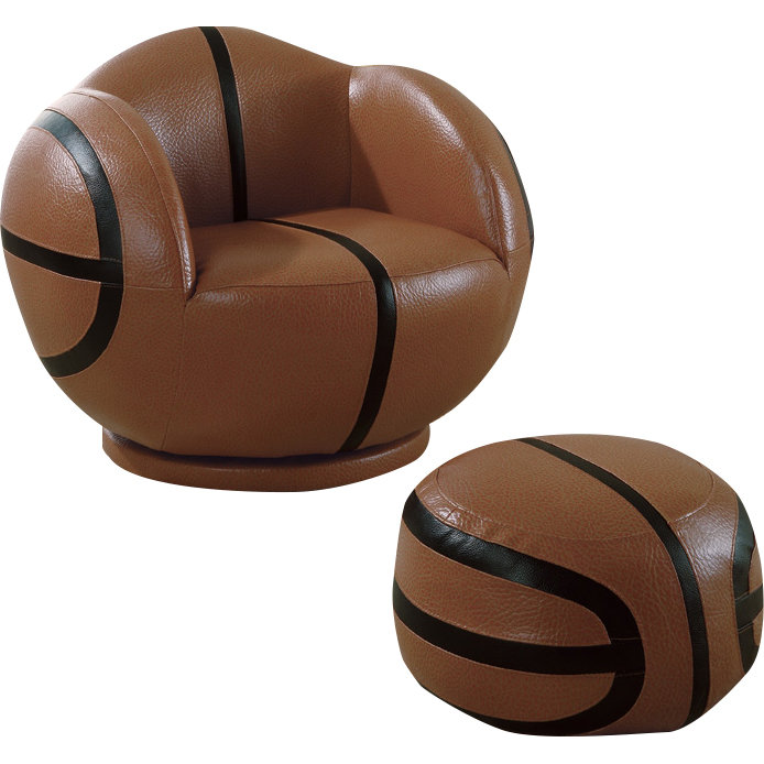 Wildon Home ® Basketball Kids Novelty Chair and Ottoman & Reviews Wayfair