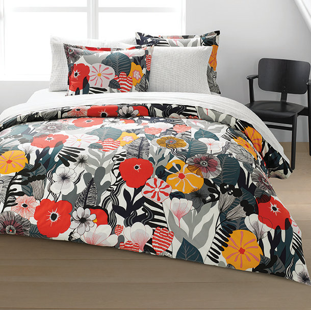 Marimekko Kasvu Reversible Duvet Cover Set You'll Love Wayfair
