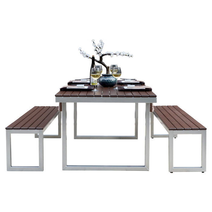 Elan Furniture Kinzie Outdoor Modern 3 Piece Dining Set & Reviews Wayfair