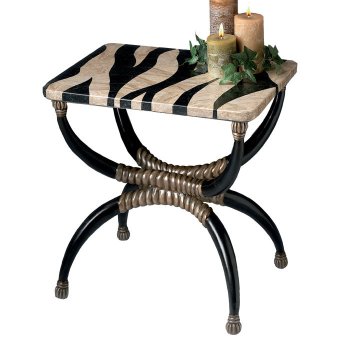 Butler Heritage Zebra End Table & Reviews Wayfair