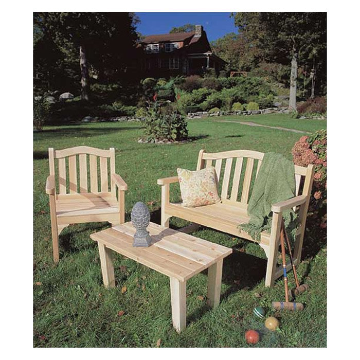 Rustic Cedar Cedar English Garden Table & Reviews Wayfair