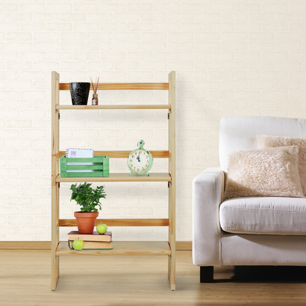 Casual Home Folding 37" Etagere Bookcase & Reviews Wayfair