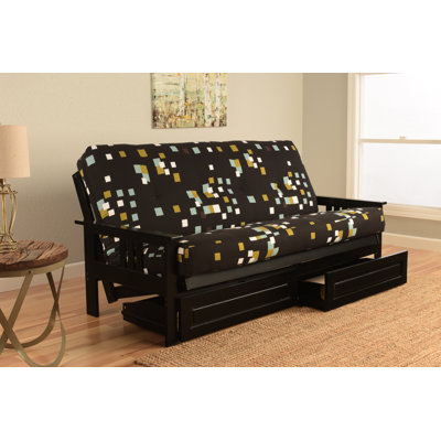 Kodiak Furniture Monterey Futon And Mattress Wayfair Ronning Modern Blocks Wood Frame Futon And Mattress