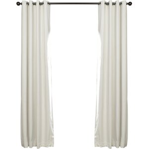 Sharpe Solid Max Blackout Grommet Single Curtain Panel