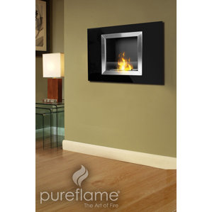 Calida Wall Mount Bio-Ethanol Fireplace by PureFlame