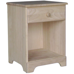 Unfinished Wood Nightstand Wayfair Unfinished 1 Drawer Nightstand