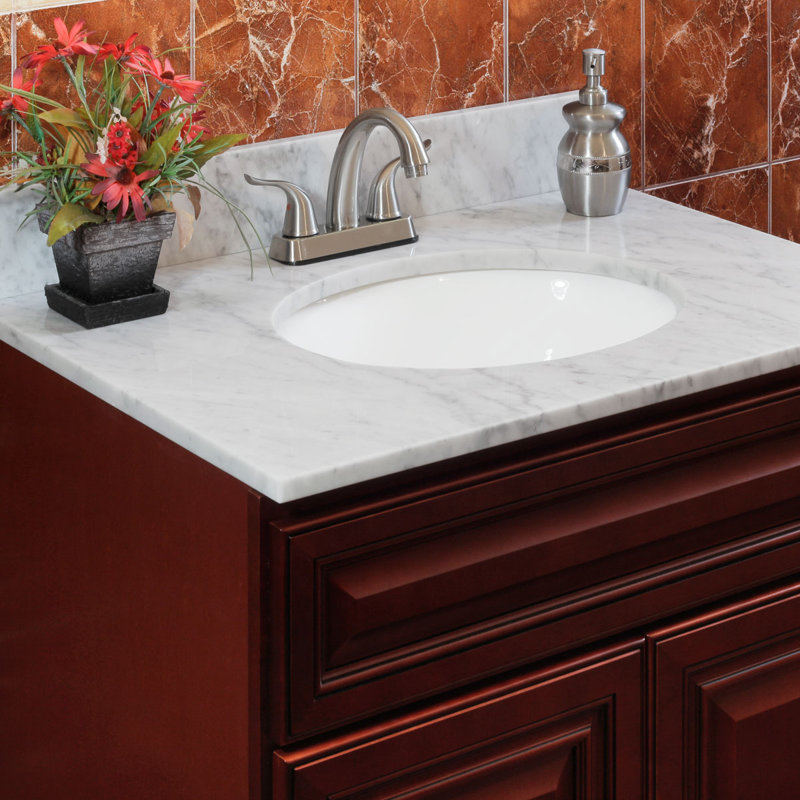 Lesscare Cara White 49 Single Bathroom Vanity Top Wayfair Cara White 49 Single Bathroom Vanity Top
