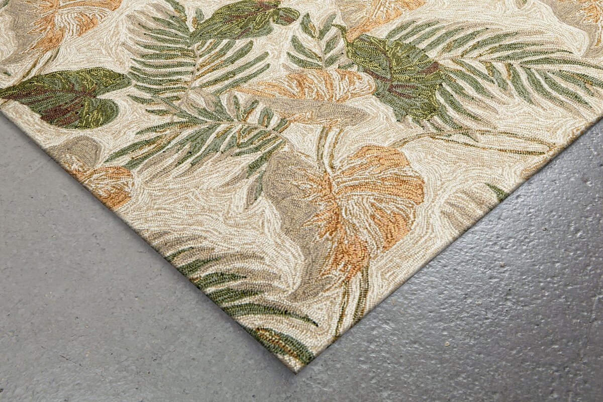 Demirhan Tropical Leaf Outdoor Rug & Reviews Birch Lane