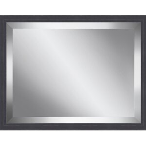 Wood Framed Beveled Plate Glass Mirror