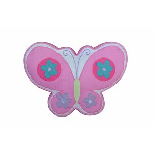 Butterfly 100% Cotton Throw Pillow