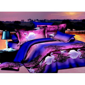 Swan 3D 4 Piece Sheet Set