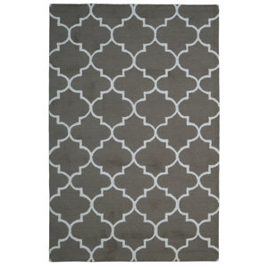 Wool Hand-Tufted Brown/Ivory Area Rug