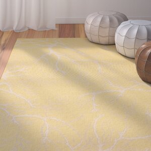 Fauna Yellow Outdoor Area Rug