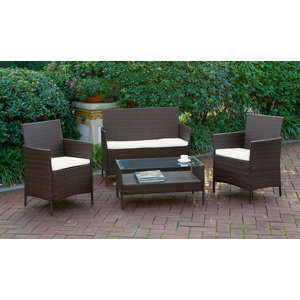 Anna 4 Piece Deep Seating Group with Cushion