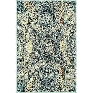 Newton Stain Resistant Blue Area Rug