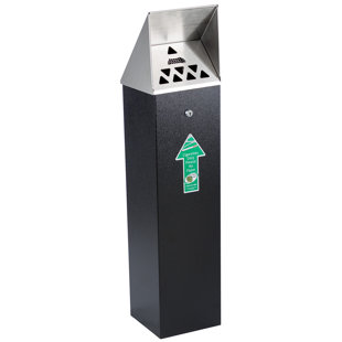 Decorative Outdoor Ashtrays Wayfair Hooded Top Tower Outdoor Ashtray