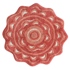 Medallion Spice Coral Area Rug