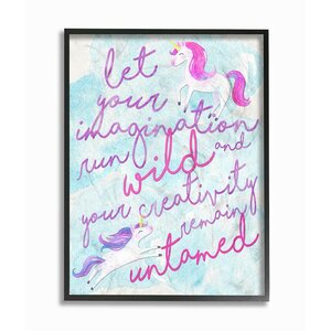 Let Your Imagination Run Wild Framed Art