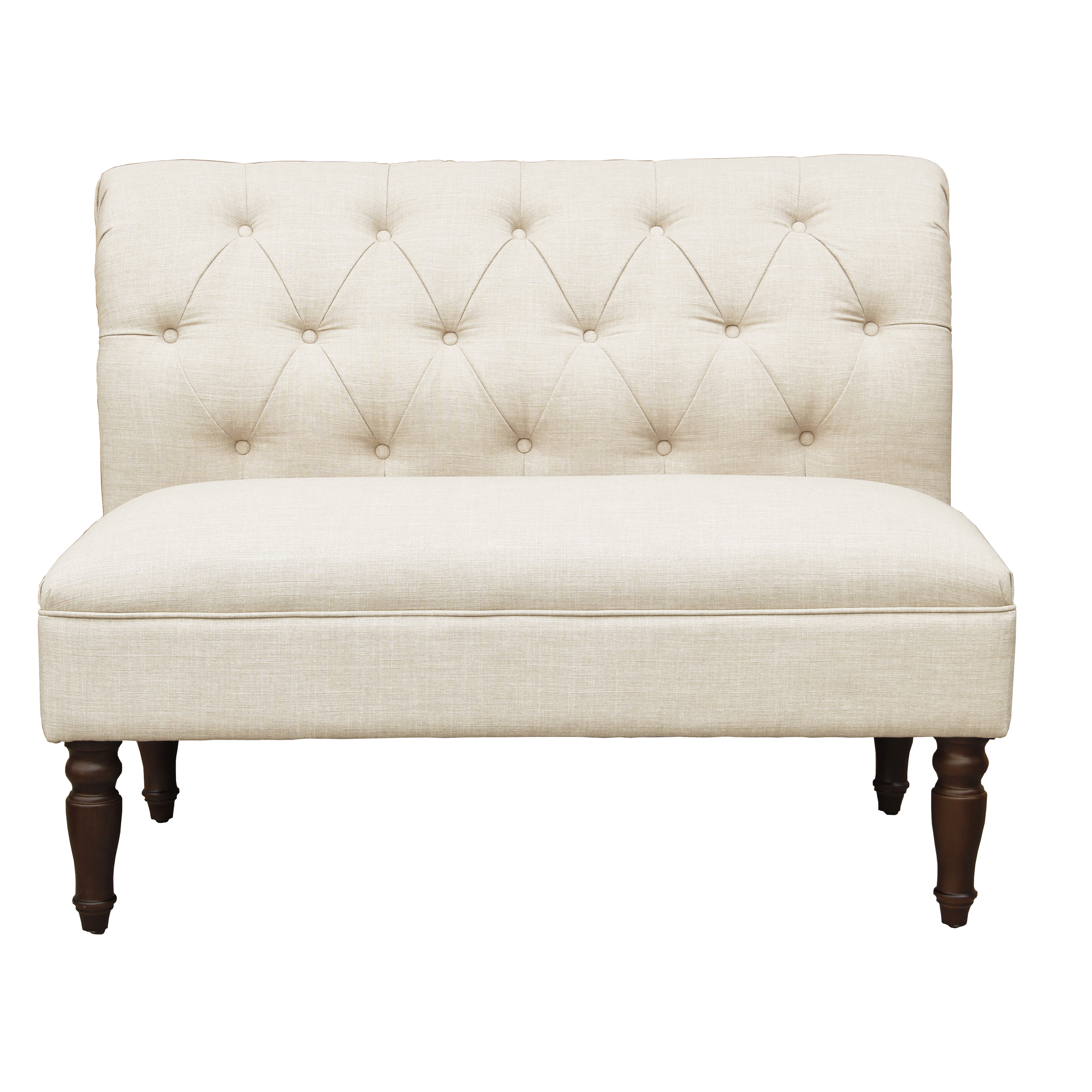 Chung Tufted Rolled Back Loveseat