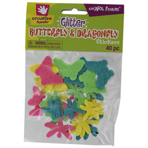 Butterfly Glitter Sticker (40 Count) (Set of 3)