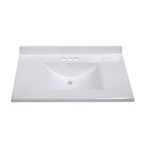 Vanity Top Right Offset Sink Wayfair 31 Single Bathroom Vanity Top
