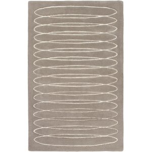 Solid Bold Taupe Area Rug