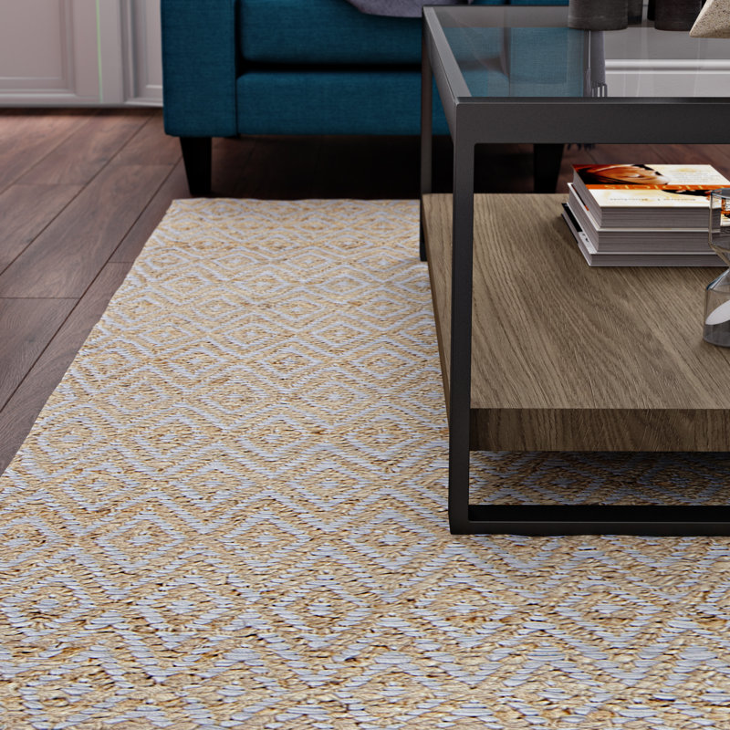 Mercury Row Pyrrhos Diamond HandWoven Grey Area Rug & Reviews