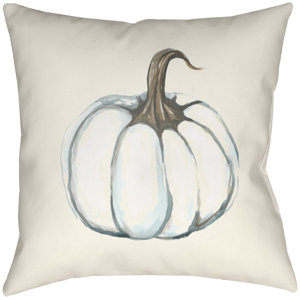 Lodge Cabin Pumpkin Indoor/Outdoor Throw Pillow