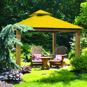 ACACIA 12 Ft. W x 12 Ft. D Aluminum Permanent Gazebo