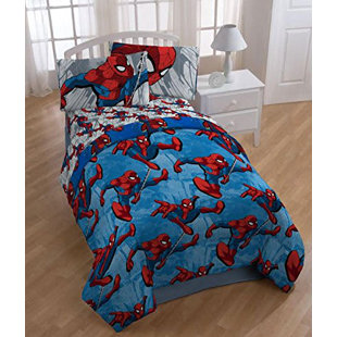 Spiderman Bedding Wayfair Spider Man 4 Piece Twin Comforter Set