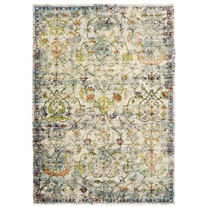 Amory Old World Victorian Gray Area Rug