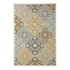 Zaliki Cream Indoor/Outdoor Area Rug