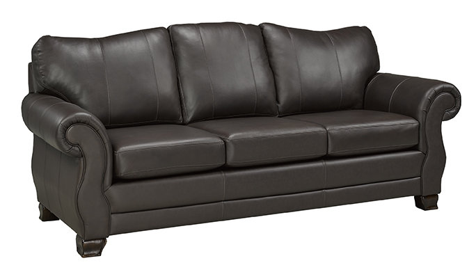Zanotta Italian Leather Milano 210 Sofa