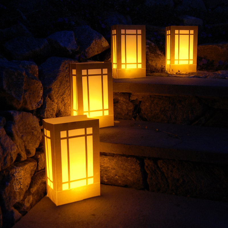 Luminarias Plastic Luminaria Bags Wayfair Plastic Luminaria Bags