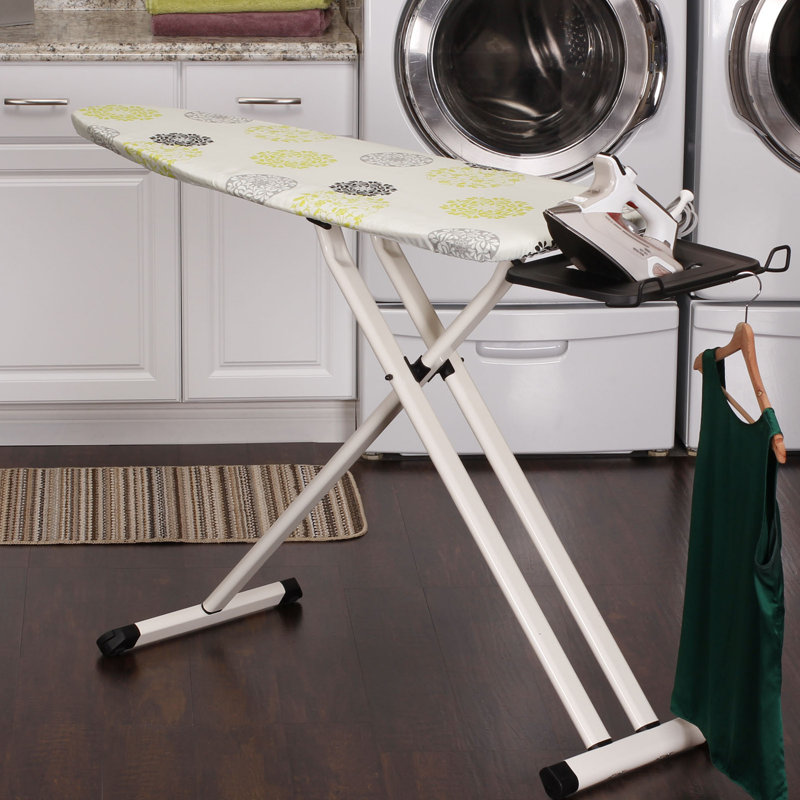Household Essentials Wide Top Freestanding Ironing Board with Iron Rest