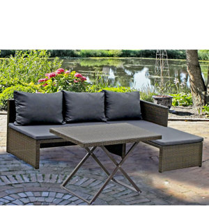 2-tlg. Loungesofa-Set Mataro mit Kissen von Cara..