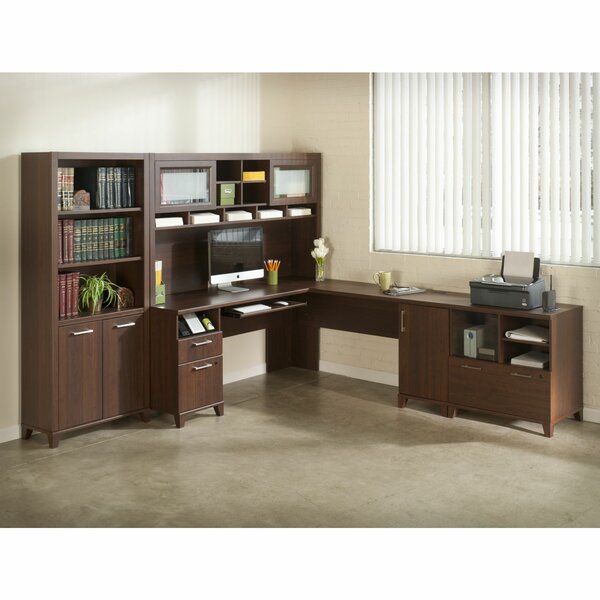 Latitude Run 4-Piece L-Shape Desk Office Suite & Reviews | Wayfair