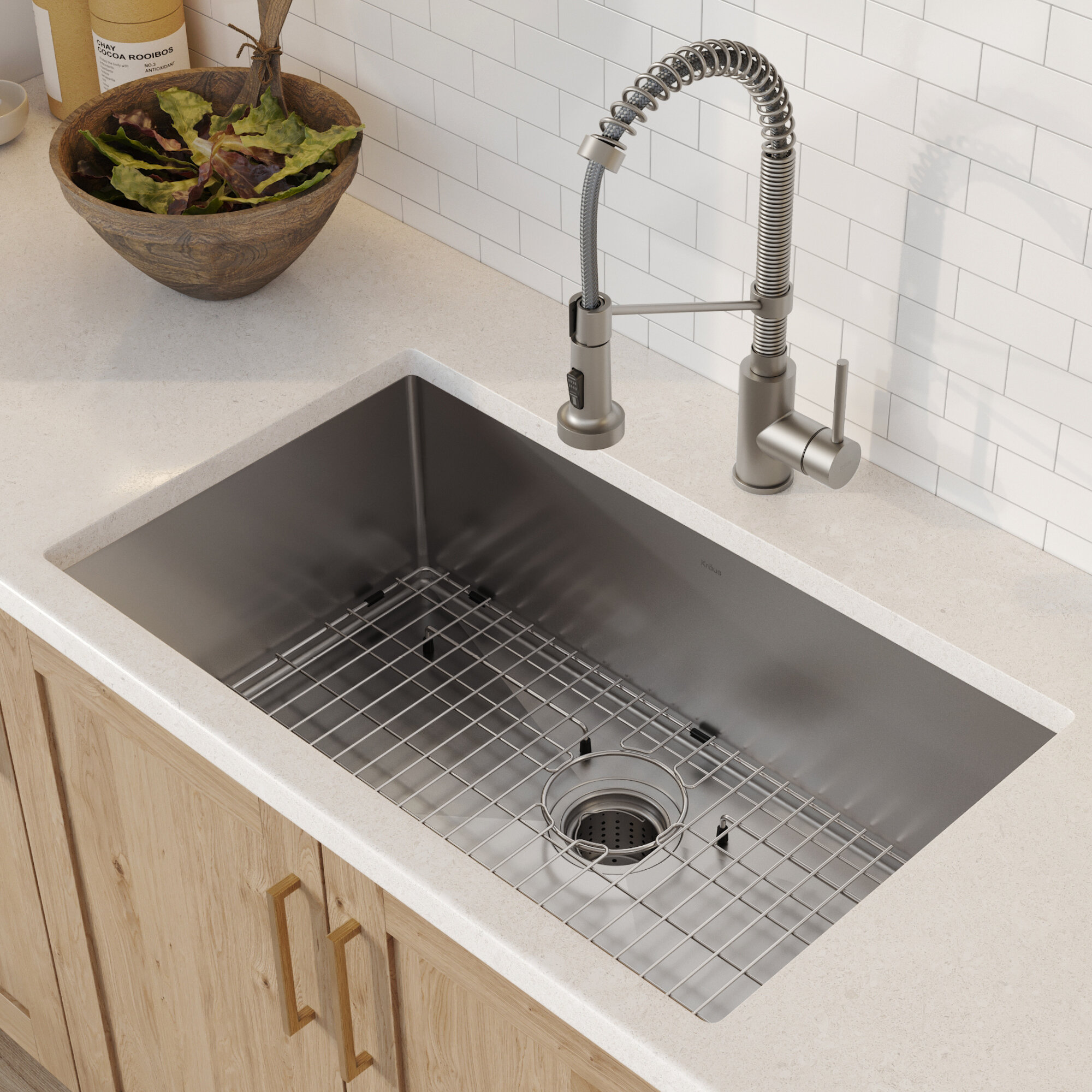 Kraus Standart PRO 30 L X 18 W Undermount Kitchen Sink With