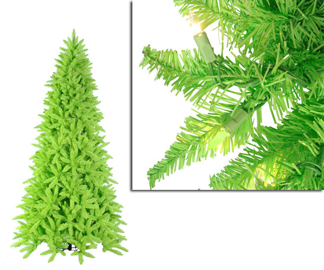 10 Lime Green Ashley Spruce Christmas Tree With Clear And Lights 10 Lime Green Ashley Spruce Christmas Tree With Clear And Lights