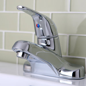 Chatham Single Handle Centerset Bathroom Faucet with Brass Pop-Up Drain