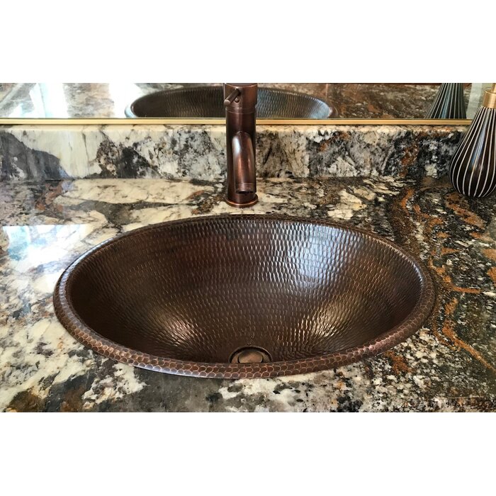 Metal Oval Drop In Bathroom Sink