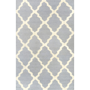 Simonds Moroccan Trellis Spa Kilim Blue Area Rug