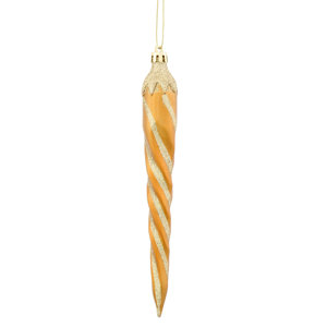 Candy Glitter Icicle Christmas Ornament (Set of 8)