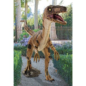 Velociraptor, Jurassic - Sized Dinosaur Statue