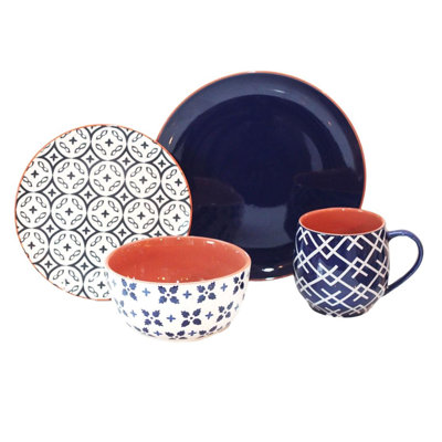 Baum Corsair 16 Piece Dinnerware Set, Service for 4 & Reviews | Wayfair Baum Corsair 16 Piece Dinnerware Set, Service for 4 & Reviews | Wayfair