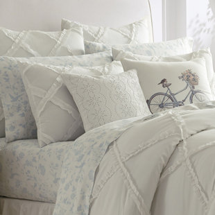 Laura Ashley Wayfair Adelina Ruffle Cotton Duvet Set By Laura Ashley Home