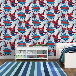 Marvel Spiderman Comic Scene Matte Wallpaper Roll Marvel Spiderman Comic Scene Matte Wallpaper Roll