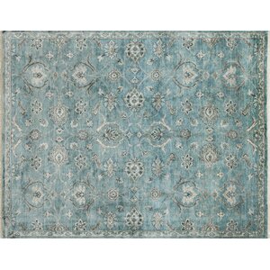 Kensington Persian Hand-Woven Blue Area Rug